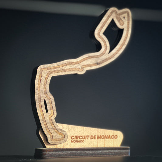 Circuit de Monaco - Wooden Racetrack Outline