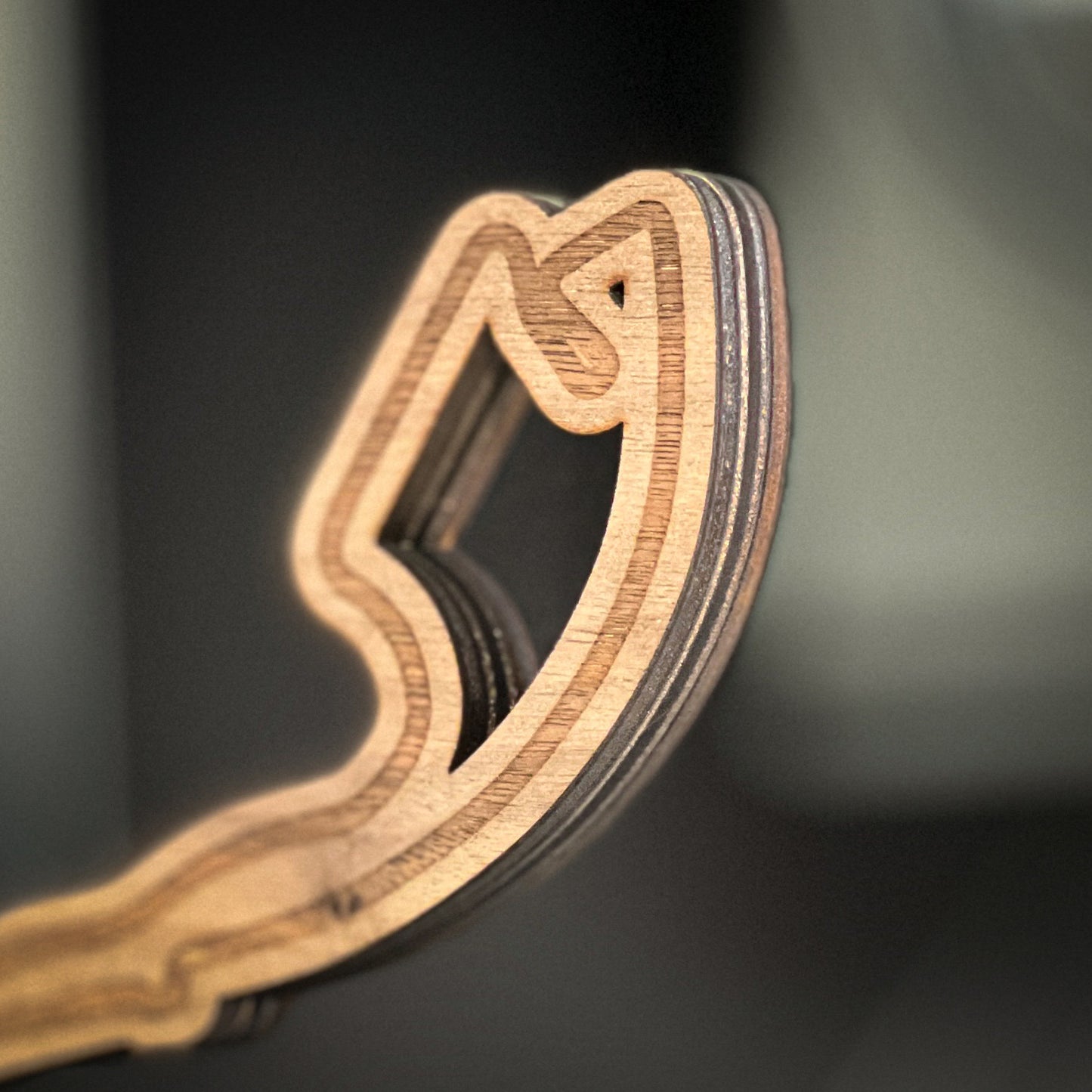 Circuit de Monaco - Wooden Racetrack Outline