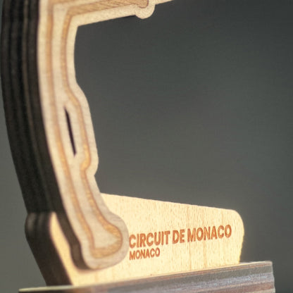 Circuit de Monaco - Wooden Racetrack Outline