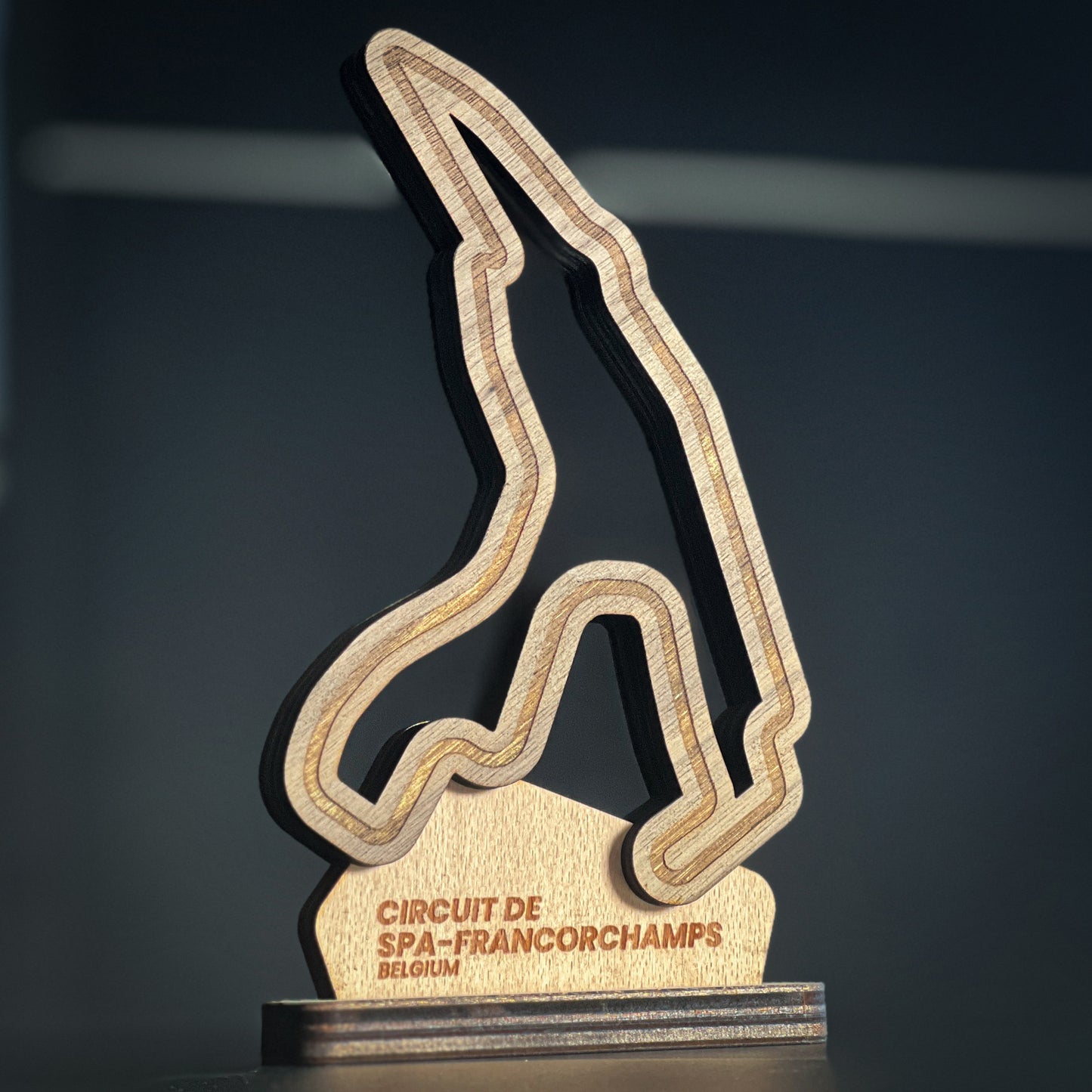 Circuit de Spa-Francorchamps - Wooden Racetrack Outline